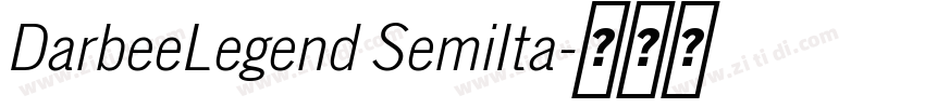 DarbeeLegend SemiIta字体转换